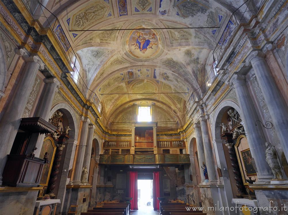 Biella (Italy) - Navata of the  Church of Saint Nicholas